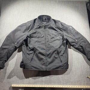 Speed And Strength Jacket Mens XL Black Motorcycle Full Zip Armor Pockets